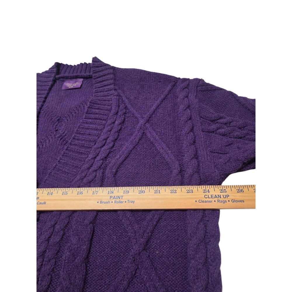 Taylor Swift Speak Now Taylor's Version Purple Cable Knit Cardigan Stars XL/2XL - Picture 5 of 10